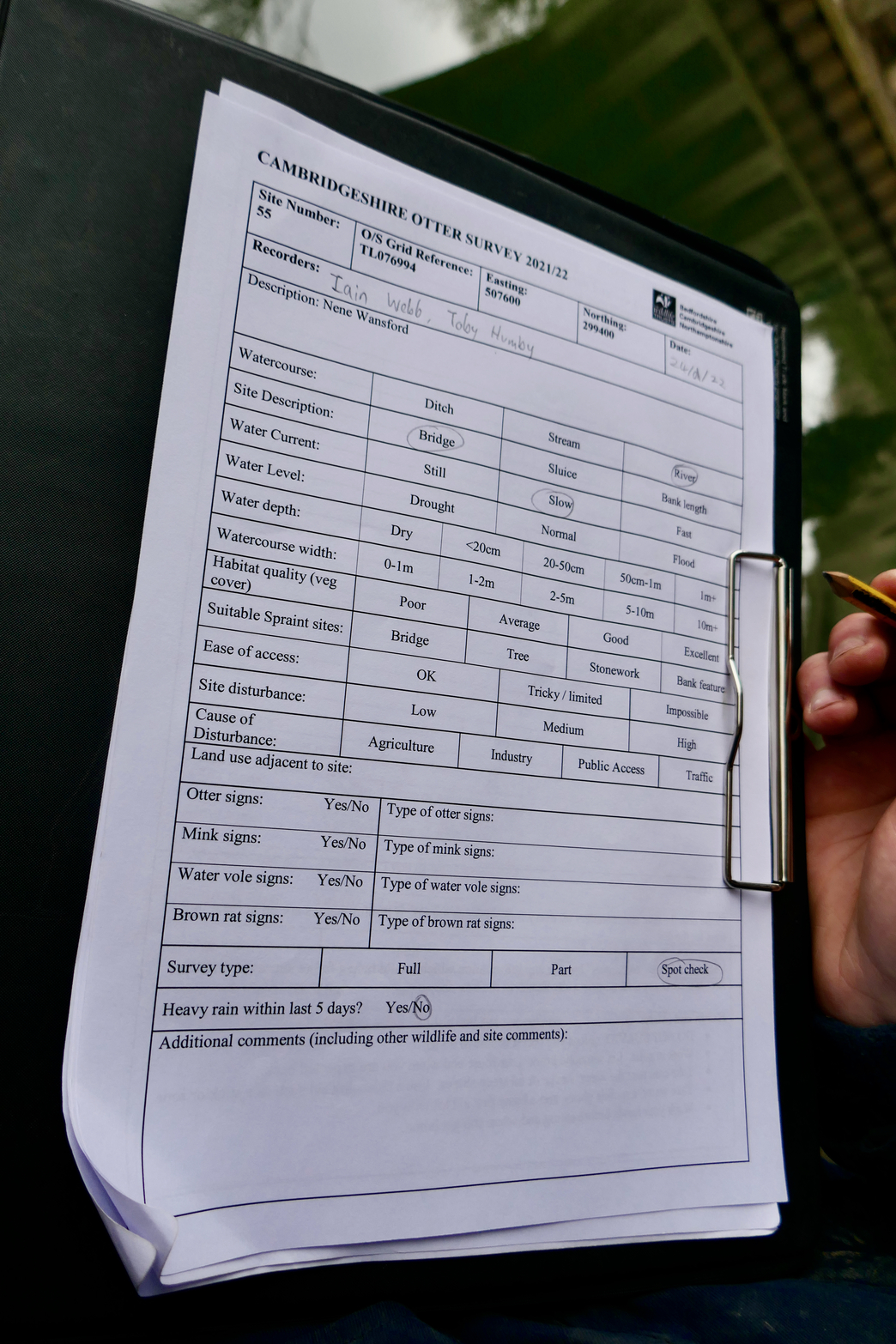 Cambridgeshire otter survey | Wildlife Trust for Beds Cambs & Northants